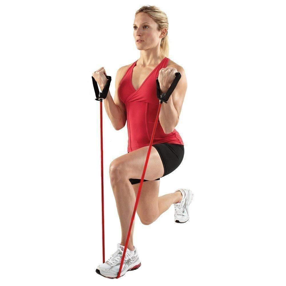 Double Toning Resistance Tube Heavy Quality Exercise Band for Stretching