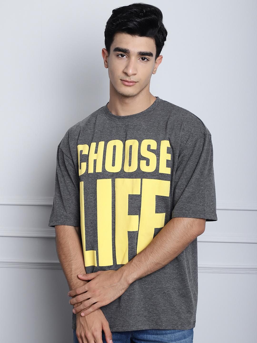 Door 74 Mens Choose Life premium oversize tshirt