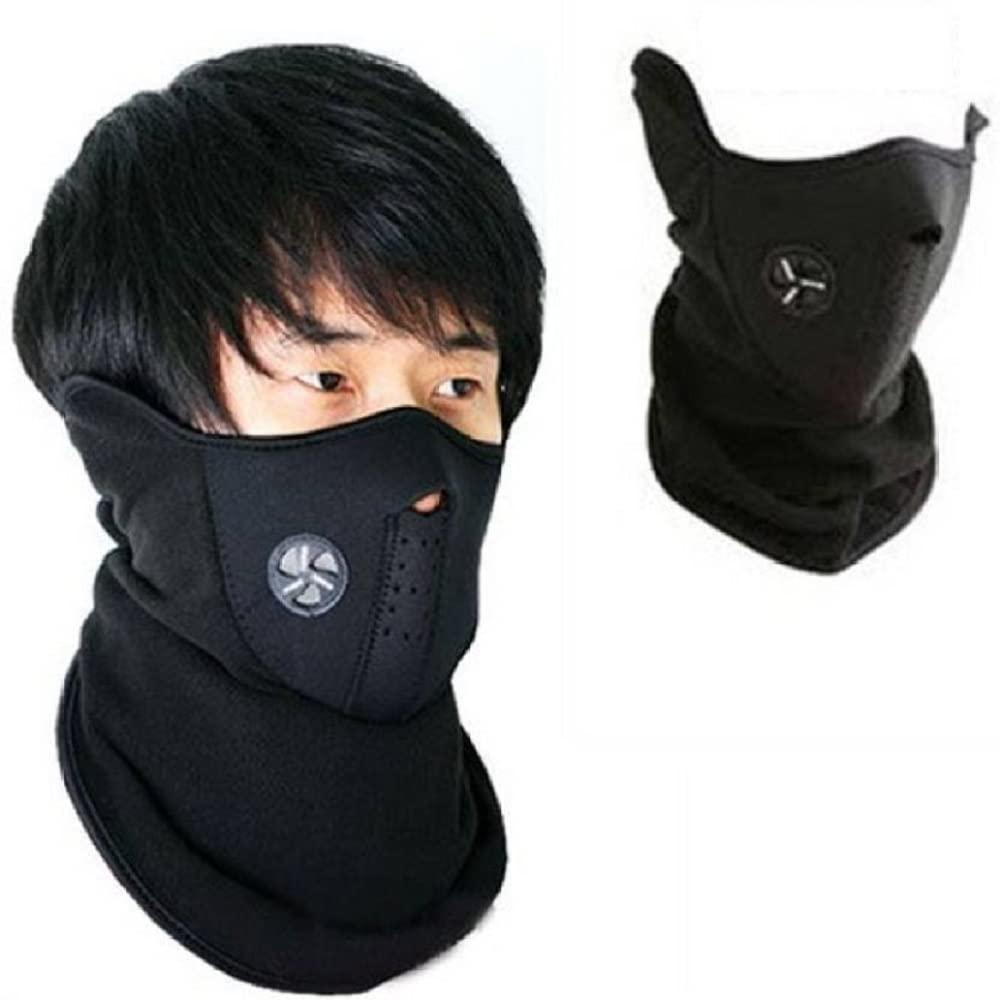 Men Soft Neoprance Fabric Reusable Motorcycle Riding Face Cover Skin protection Balaclava Mask for Bikers UV Anti Dust Neck gaiter For Sports outdoor activity Pack of 1 Neoprance Mask