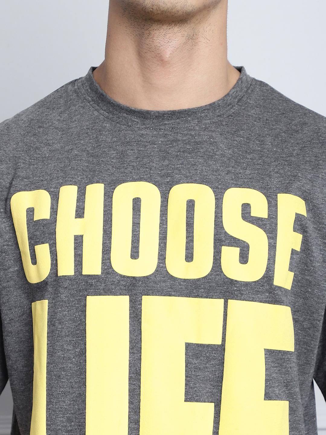 Door 74 Mens Choose Life premium oversize tshirt