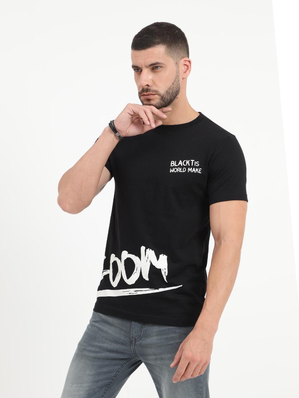 Mens Printed Cotton T-Shirt